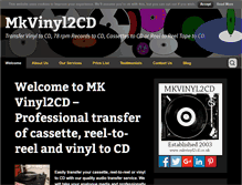 Tablet Screenshot of mkvinyl2cd.co.uk